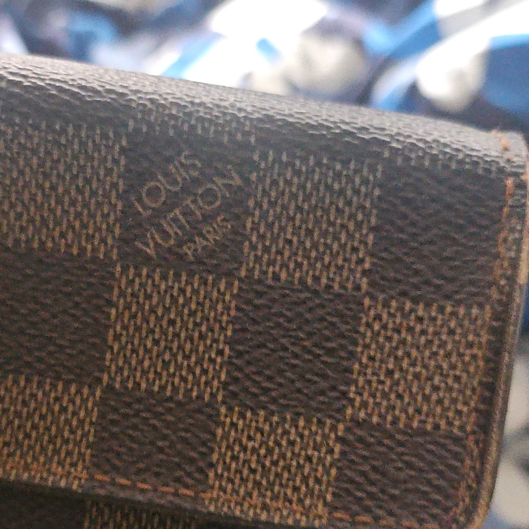Louis Vuitton Brown And Tan Checkered Wallet